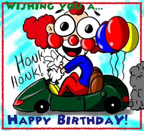 Clowning For Your Birthday Free Happy Birthday Ecards Greeting Cards
