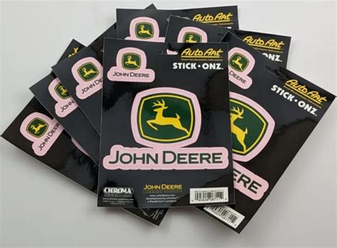 John Deere Green Pink Logo Decal Car Truck Tractor Window Sticker