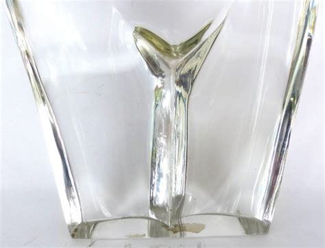 Loredano Rosin Modern Clear Glass Sculpture Of A Womans Nude Torso For