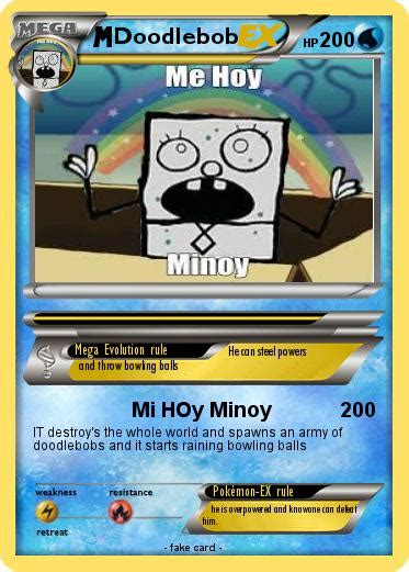 Pokémon Doodlebob 55 55 Mi Hoy Minoy My Pokemon Card