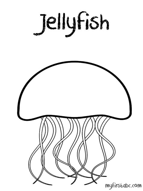 Jellyfish are the terror of the sea. Jellyfish coloring pages to download and print for free