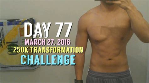 Body Transformation Day 77 250k Transformation Challenge Kinobody