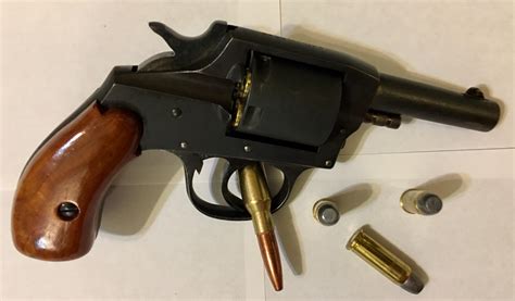 Us Revolver 32 Cal Sandw Long Single And Double Action Solid Frame
