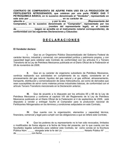 Contrato De Suministro Pemex Gas Y Petroquímica Básica