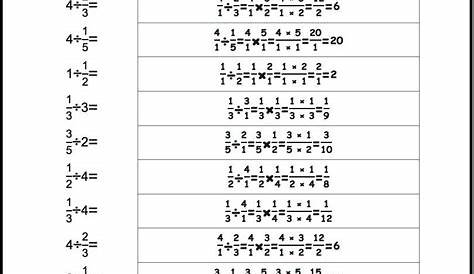 Dividing Fractions Printable Worksheets – Learning How to Read