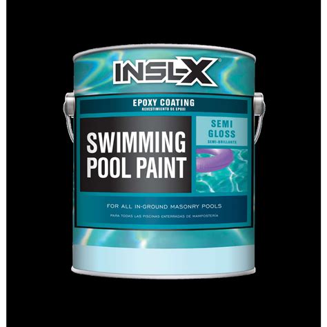Insl X Indoor And Outdoor Semi Gloss White Epoxy Swimming Pool Paint 2