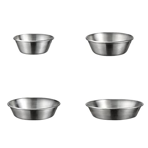 Buy Upkoch 4 Pcs Stainless Steel Sauce Dishes Sushi Dipping Pinch Bowls
