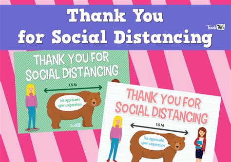 Thank You For Social Distancing Teacher Resources And Classroom