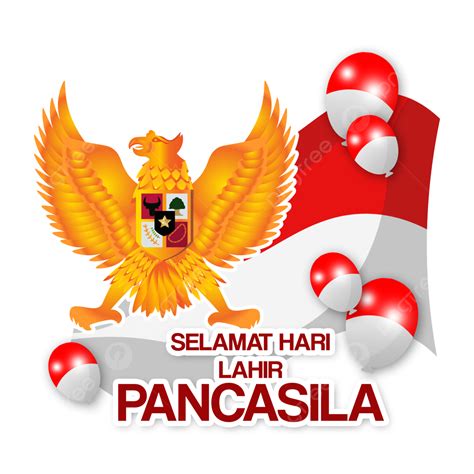 تحية الزخرفية Selamat Hari Lahir Pancasila Day البانشاسيلا يوم