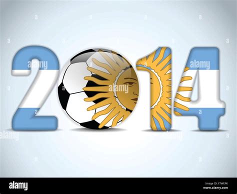 Argentina 2014 With Argentinian Flag Stock Vector Image And Art Alamy