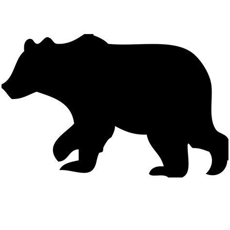 American Black Bear Polar Bear Silhouette Clip Art Bear Png Download
