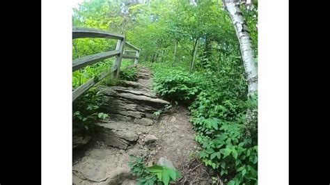 Hiking Back To The Visitors Center At John Boyd Thacher State Park From
