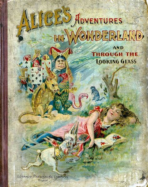 Antique Victorian Alice In Wonderland Book Cover Vintage Etsy