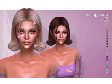 Nightcrawler Angelic Hair The Sims 4 Download In 2022
