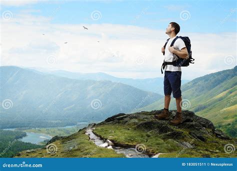 Young Traveler Exploring The World Concept Stock Image Image Of Hiker