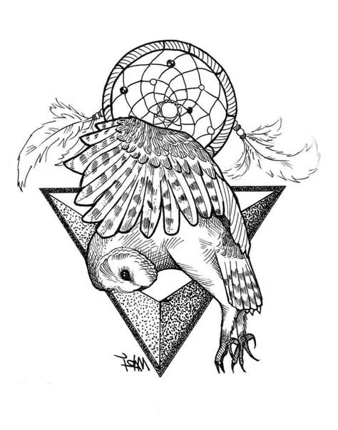 Owl Tattoo Drawing At Getdrawings Free Download