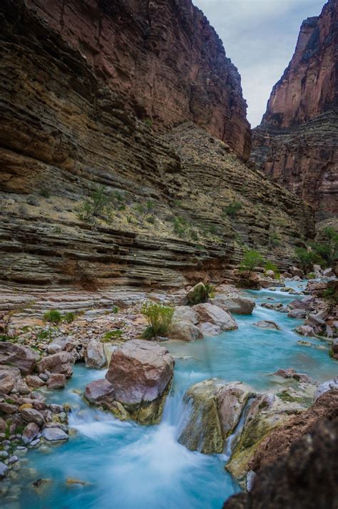 The Amazing Blue Water Of Havasu Creek In The Grand Canyon 2368 X 3568
