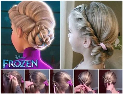 DIY Disney Elsa Frozen Coronation Hairstyle Tutorial Pictures Photos And Images For Facebook