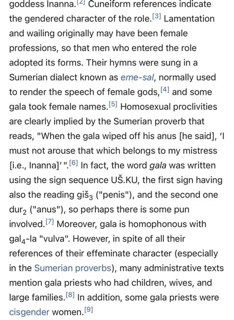 Goddess Inanna Cuneiform References Indicate The Gendered Character