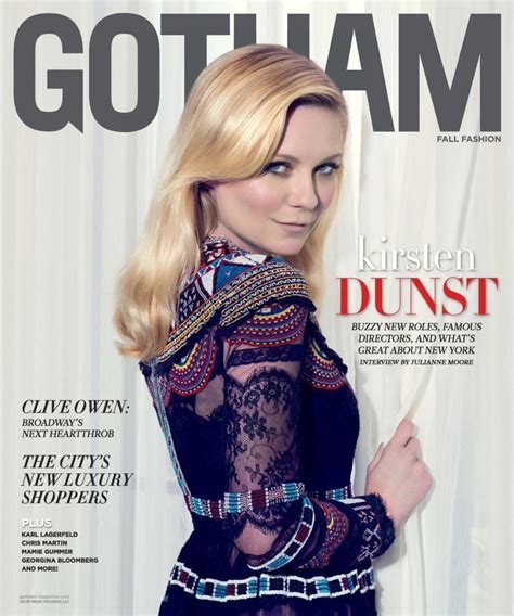 Kirsten Dunst Poses For Gotham Magazine And Talks Fashion Fashion Gone