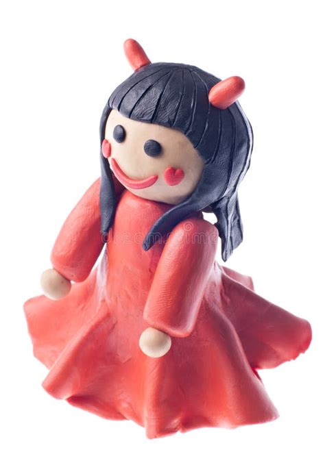 Funny Plasticine Devil Girl Stock Image Image Of Devil Funny 21345985