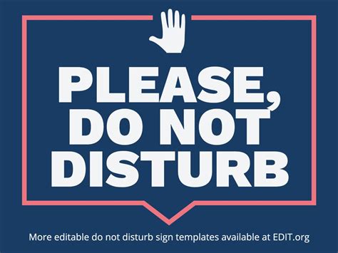 Printable Do Not Disturb Sign For Office Web March 13 2023 By Rukham
