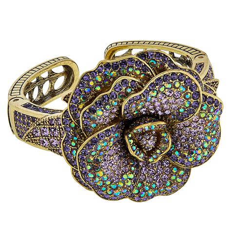 Heidi Daus Rose Garden Crystal Cuff Bracelet Ebay