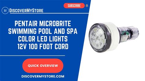 Pentair Ec 620425 Microbrite Swimming Pool Spa Color Led Lights With