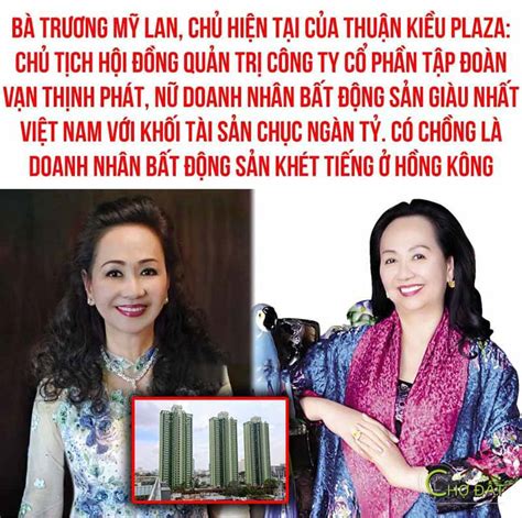 Bà Trương Mỹ Lan Người Phụ Nữ Quyền Lực đằng Sau Thuận Kiều Plaza Tin