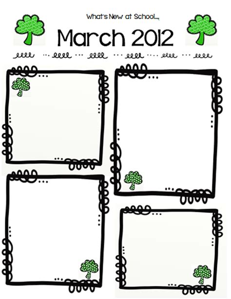 Classroom Freebies Too Free Frames And March Newsletter Template