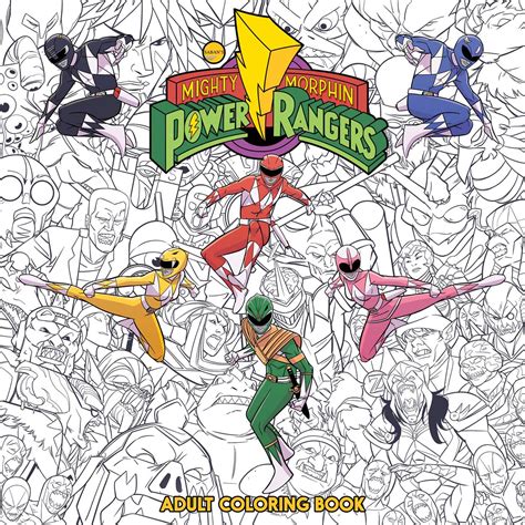 Mighty Morphin Power Rangers Adult Coloring Book Book By Hendry