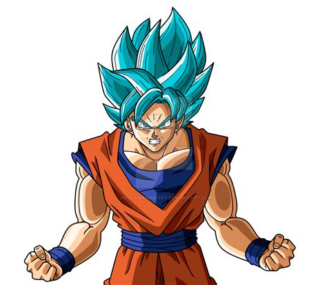 Goku Super Saiyan Blue By Aashananimeart On Deviantart