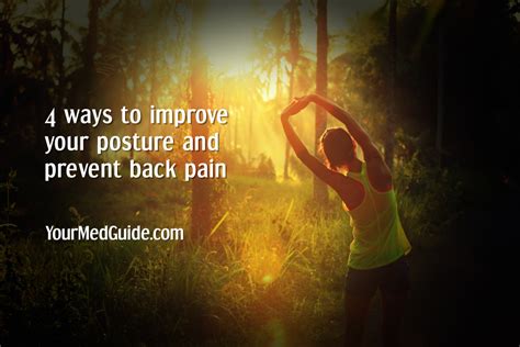 4 Easy Exercises To Improve Posture And Prevent Back Pain Your Med Guide