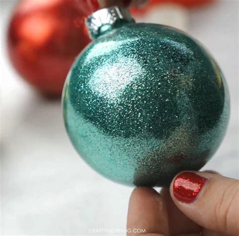 How To Make Glitter Ornaments Crafty Morning