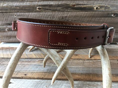 SZ 32 Alfonsos Suede Lined Brown Leather Cartridge Gun Belt .44 45 LC ...