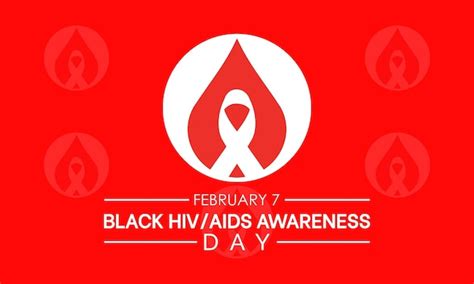 Premium Vector Black Hivaids Awareness Day Observed Every Year Of 7th