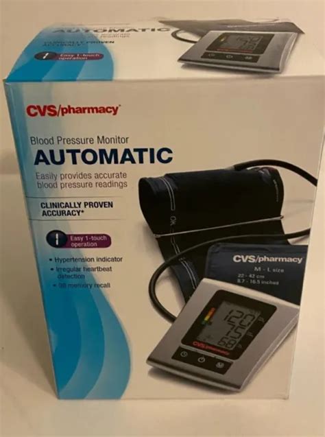 Cvs Health Upper Arm Blood Pressure Monitor 87 165 Cuff 1500