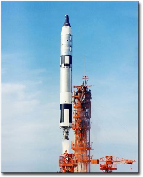 Gemini Nasa Gemini 6 Launch 12x18 Silver Halide Photo Print