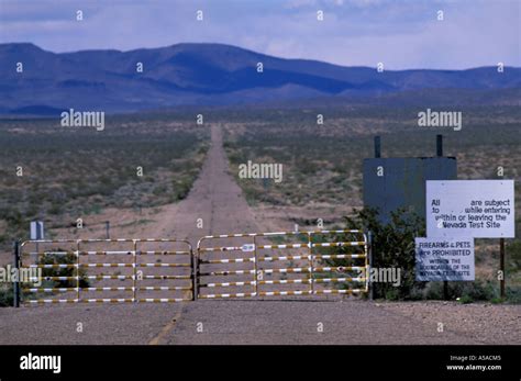 Site Of Atom Bomb Testing Mercury Nv Stock Photo 6428484 Alamy