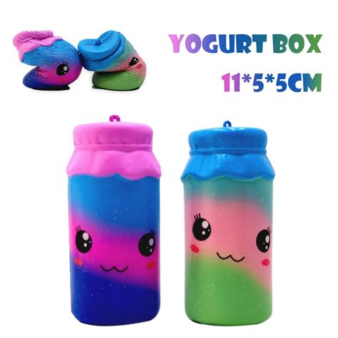 Yogurt Bottle Scented Squishy Slow Rising Squeeze Toys Jumbo Collection Pu Galaxy Cute T Toys