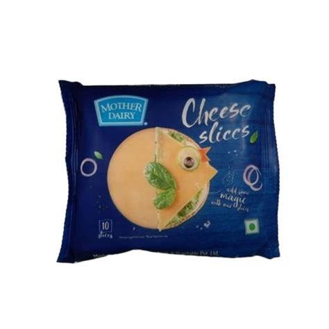 Mother Dairy Cheese Slice Packaging Size 200 G Packaging Type