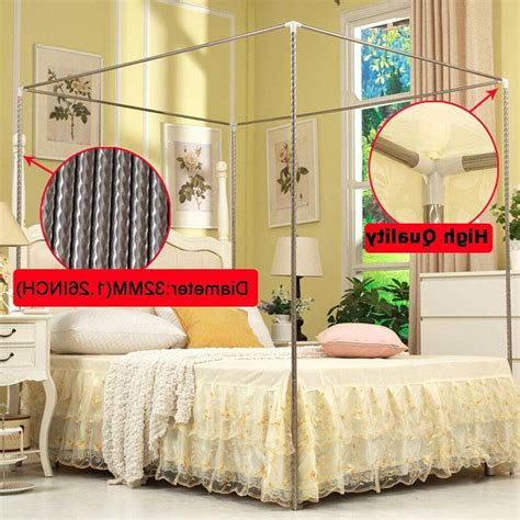 21mm stainless steel bed mosquito canopy nets braket frame post easy install. Stainless Steel Bed Mosquito Netting Canopy Frame Post