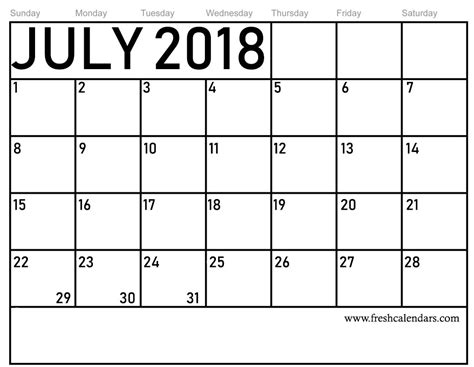 Printable July Calendar Ssheart Fresh Month Of July Calendar