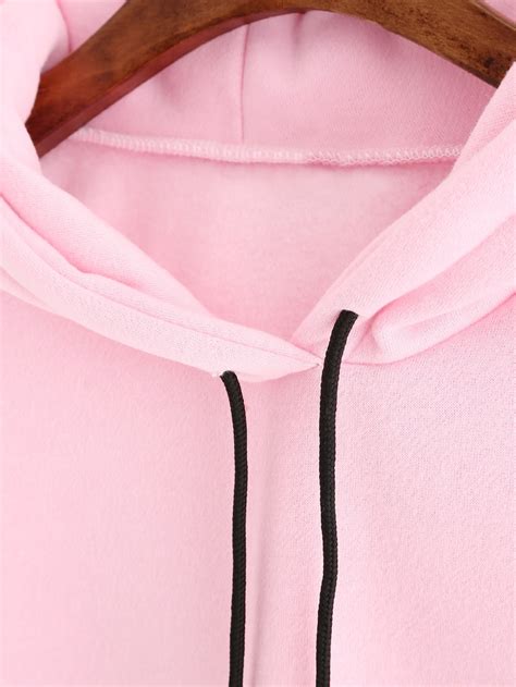 color block cut and sew hoodie shein sheinside