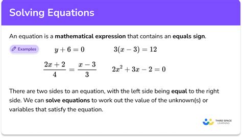 Solving Equations Gcse Maths Steps Examples And Worksheet