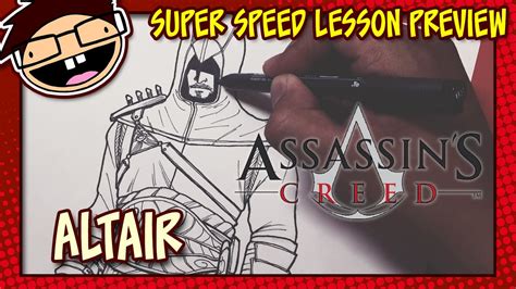 Lesson Preview How To Draw Altair Assassin S Creed Youtube