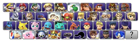 Full Roster Character Select Screen Smashboards