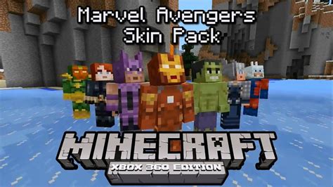 Minecraft Trailer Skin Pack Marvel Avengers Youtube