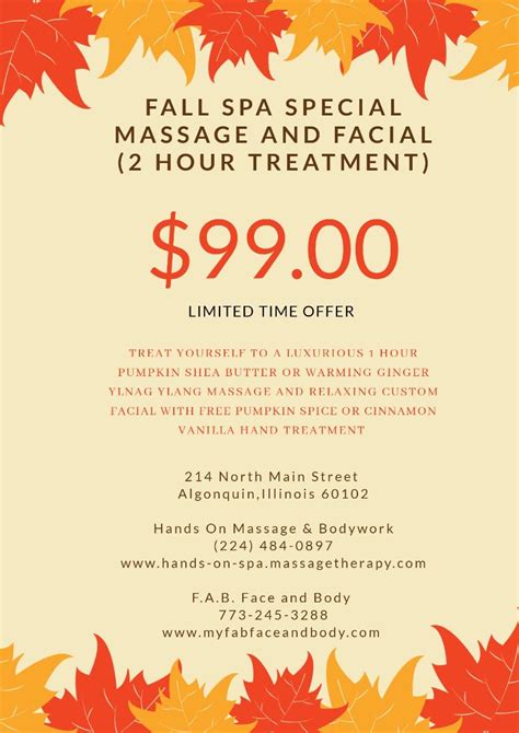 Fall Spa Package Algonquin Il Patch