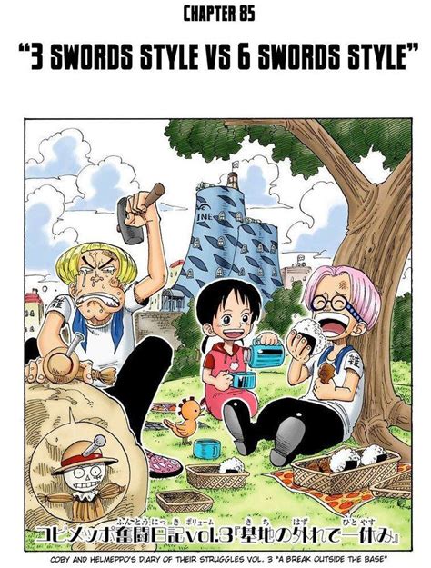 Rika The Girl That Gave Zoro Onigiri Eating Some Onigiri With Coby And Helmeppo Cover Story